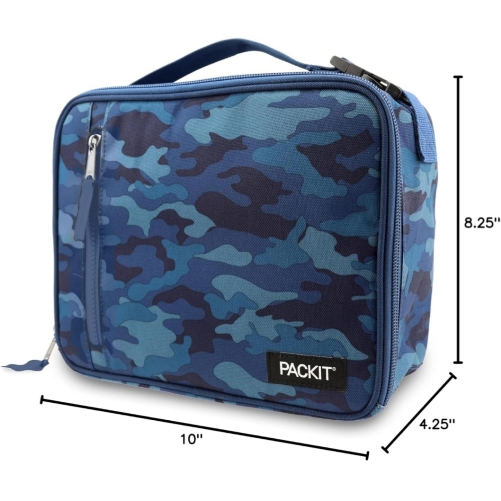 NWT PackIt EcoFreeze Lunch Box Classic Blue Camo